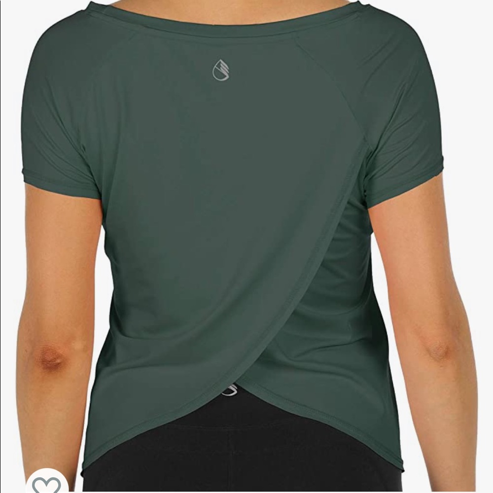 NWT Workout Shirt with Split Back